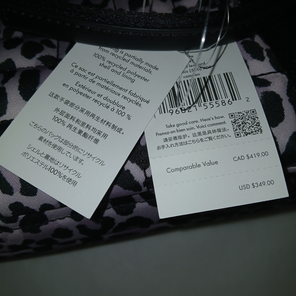 Sold Kate Spade Camden Quilted Nylon Satchel Tote Leopard - Picture 14 of 14